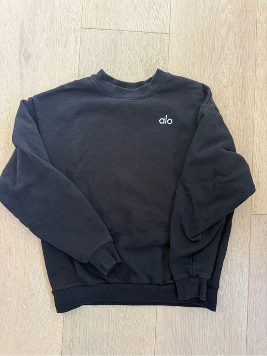 ALO Yoga Sweaters - ALO Accolade Crewneck Sweatshirt, Black XXS